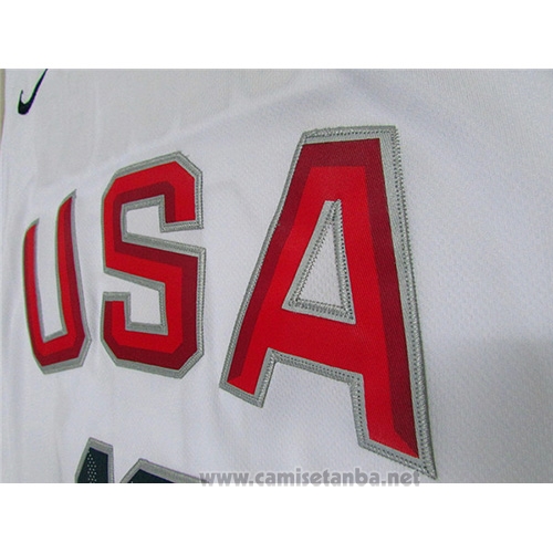 Camiseta USA 2016 Paul George #13 Blanco